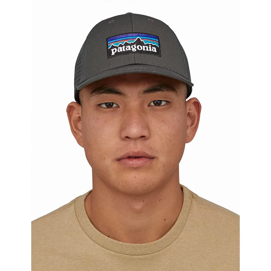 Patagonia P-6 Logo Lopro Trucker Hat Gris – Image 2
