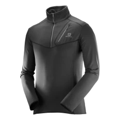 Salomon Discovery Half Zip Homme Noir