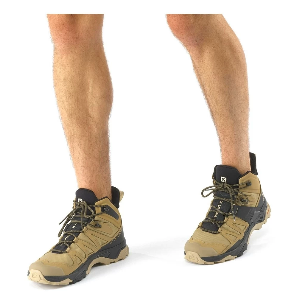 Salomon X Ultra 4 Mid Gore-Tex Homme Brun Clair – Image 7