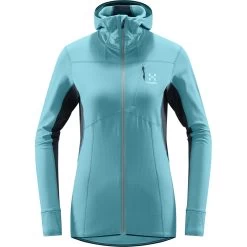 Haglofs L.I.M Mid Comp Hood Femme Bleu