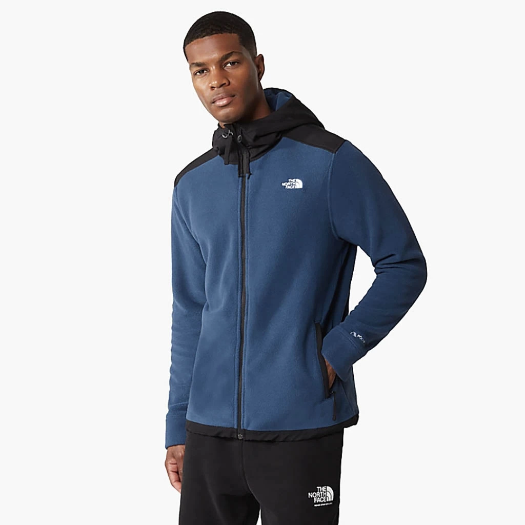 The North Face Alpine Polartec 200 Full Zip Hooded Jacket Homme Bleu Foncé – Image 3
