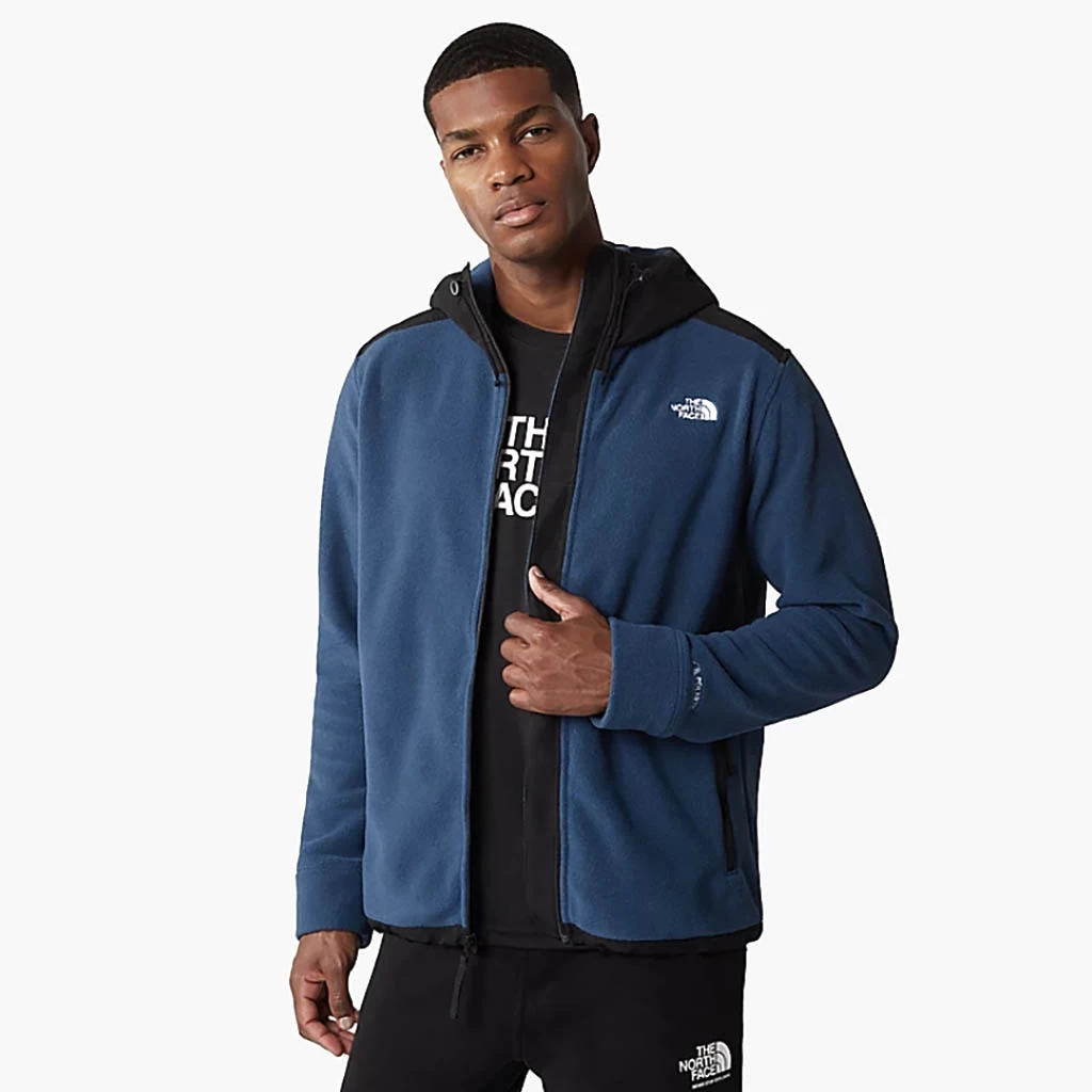 The North Face Alpine Polartec 200 Full Zip Hooded Jacket Homme Bleu Foncé – Image 4