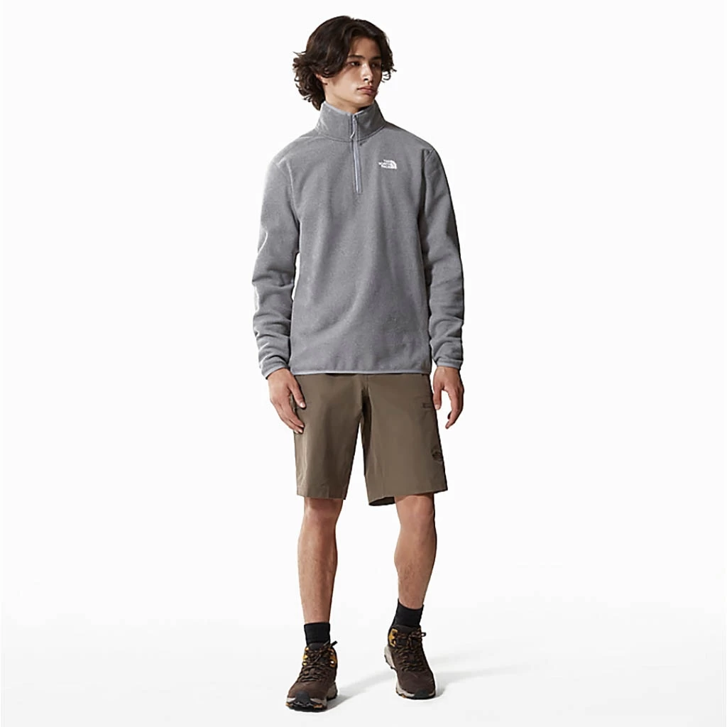 The North Face 100 Glacier 1/4 Zip Homme Gris – Image 4