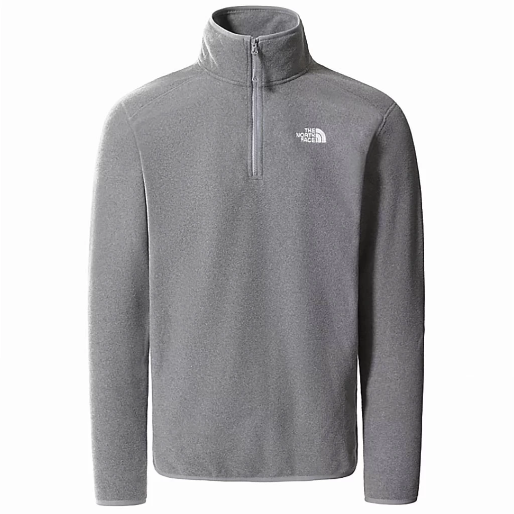 The North Face 100 Glacier 1/4 Zip Homme Gris