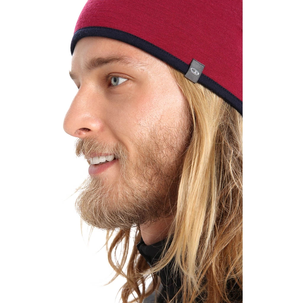 Icebreaker Unisex Pocket Hat Bordeaux – Image 5