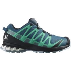 Salomon XA Pro 3D V8 Gore-Tex Femme Bleu Et Vert