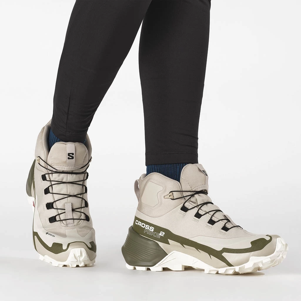 Salomon Cross Hike Mid Gore-Tex 2 Femme Beige – Image 2