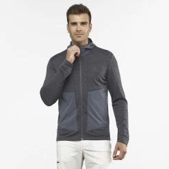 Salomon Outline Mid Jacket Homme Gris