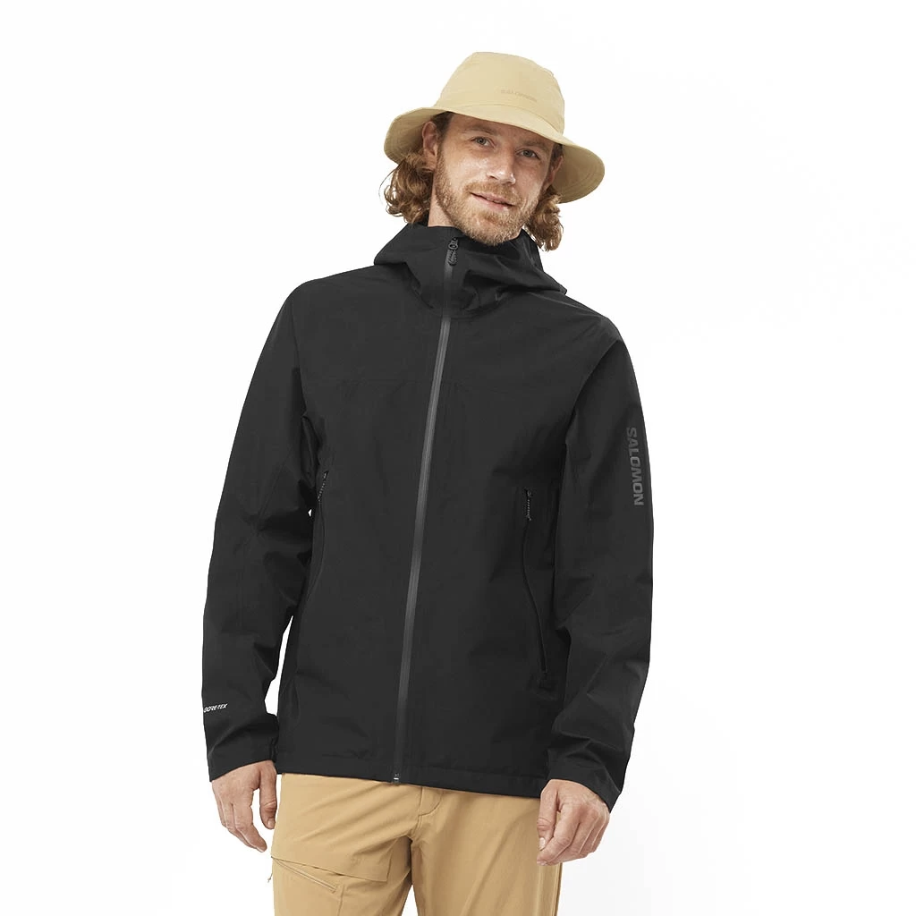 Salomon Outline Gore-Tex 2.5L Jacket Homme Noir – Image 2