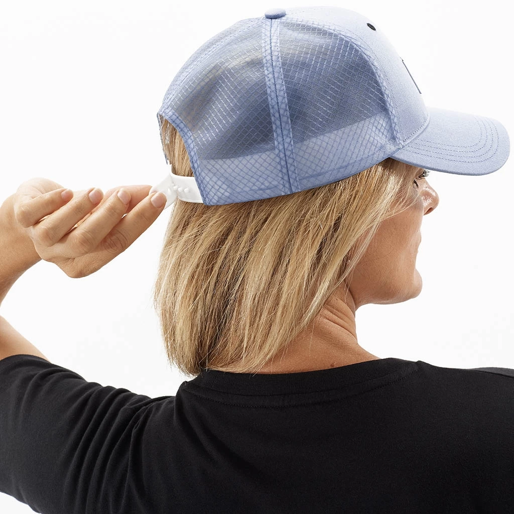 Salomon Trucker Curved Cap Bleu – Image 2