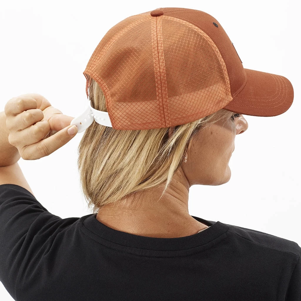 Salomon Trucker Curved Cap Marron – Image 2