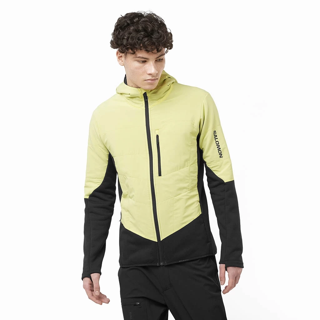 Salomon Outline Warm Hybrid Homme Jaune – Image 2