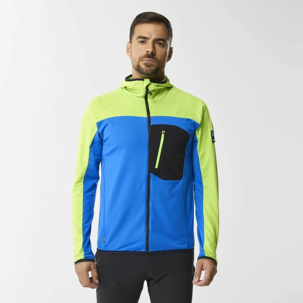 Millet Trilogy Lightgrid Hoodie Homme Bleu Et Vert – Image 2