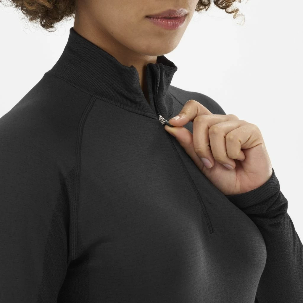 Millet Drynamic Soft Long Sleeve 1/2 Zip Femme Noir – Image 3