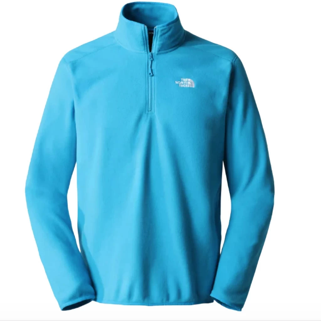 The North Face 100 Glacier 1/4 Zip Homme Bleu