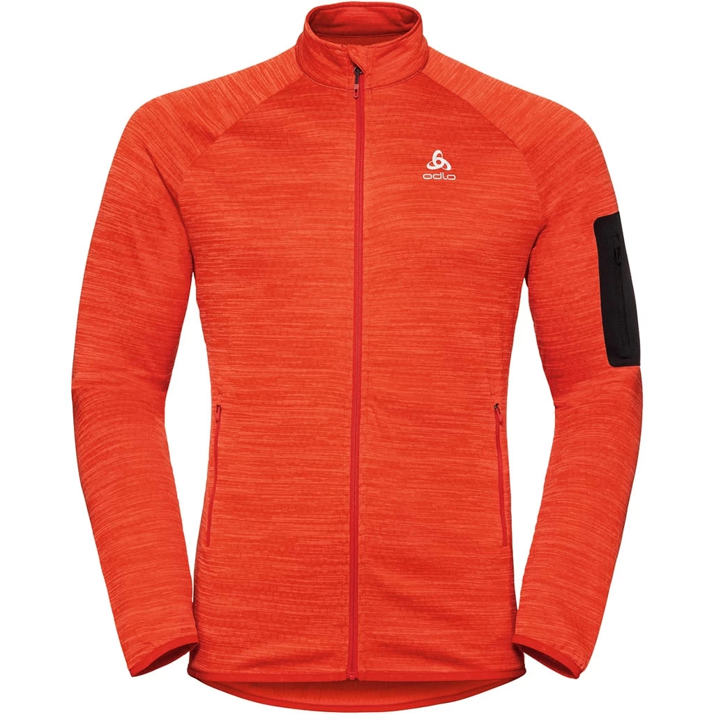 Odlo Manches Longues Zippé Steam Homme Rouge