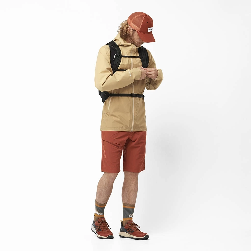 Salomon Outline Gore-Tex 2.5L Jacket Homme Beige – Image 5