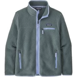 Patagonia Retro Pile Jacket Femme Bleu Et Vert