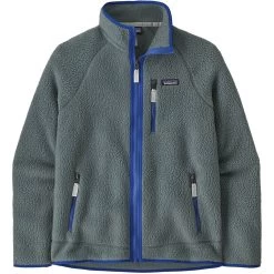 Patagonia Retro Pile Jacket Homme Bleu Et Vert