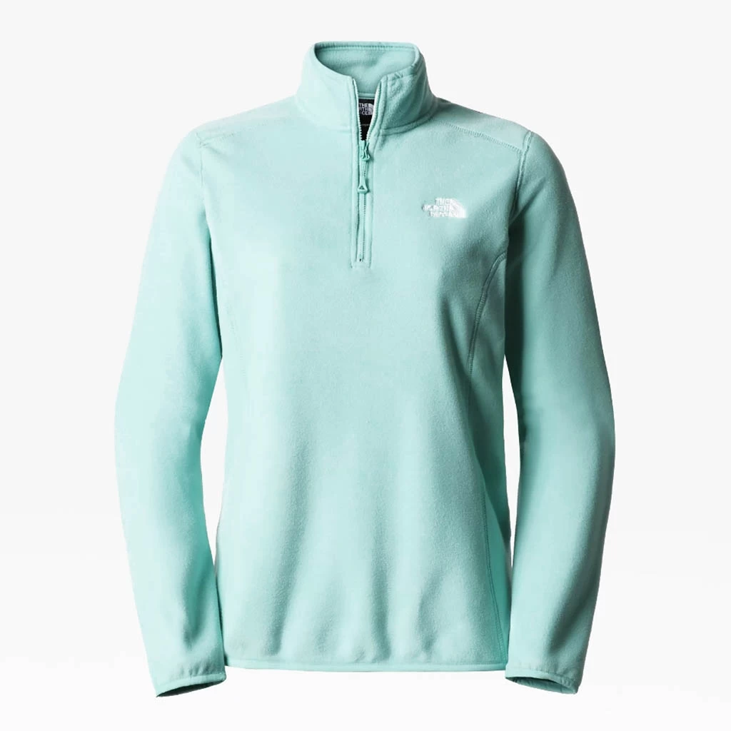 The North Face 100 Glacier 1/4 Zip Femme Turquoise